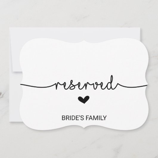 ラブハーツ予約サイン 招待状 (正面)