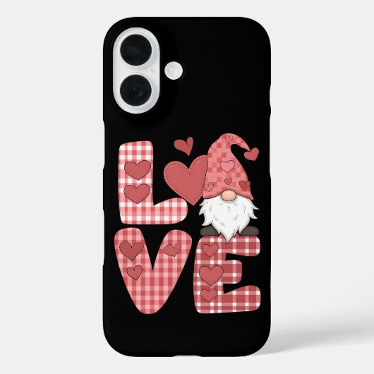 ラブハートかわいいノーム バレンタインデー Case-Mate iPhoneケース (裏面)
