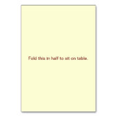 ラブハートとレッドローズ結婚の折り畳みテーブルカード テーブルナンバー (裏面)