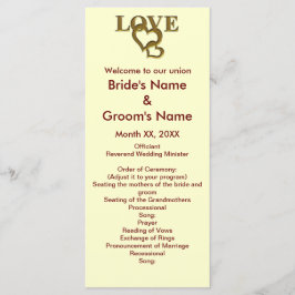 ラブハートとレッド結婚・ローズのラック・カード プログラム