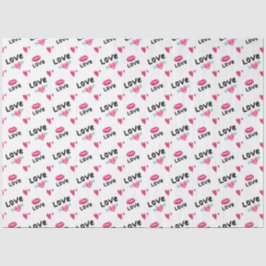 ラブハートと唇 薄葉紙