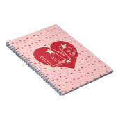 ラブハートと星 ノートブック (右側)