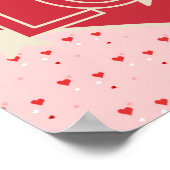 ラブハートと星 ポスター (角)