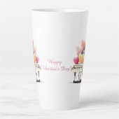 ラブハートのピアノ カフェラテマグ (正面)