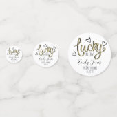 ラブハートの幸せな結婚前パーティー コンフェッティ (正面)