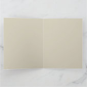 ラブハートの折り紙猫のグリーティングカード カード (内部)