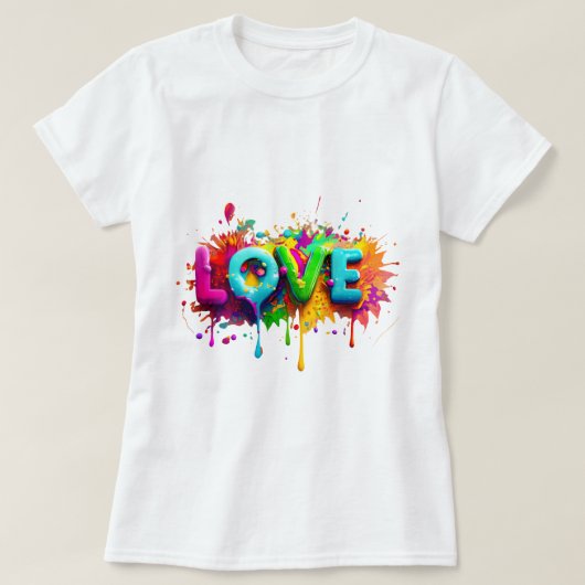 ラブハートの美意識ガールTシャツ 💕 Tシャツ (デザイン正面)