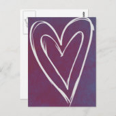 ラブハートはがき ポストカード (正面/裏面)