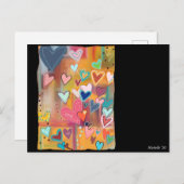 ラブハートはがき ポストカード (正面/裏面)