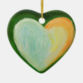 ラブハートアカスタムートオーナメント セラミックオーナメント (正面)