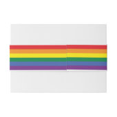 ラブハートアンドレインボー結婚ゲイ 招待状ベリーバンド (裏面例)