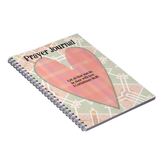 ラブハートアートフェイズ祈りの言葉ジャーナル ノートブック (右側)