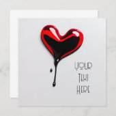 ラブハートアートdecoフラットカードステンシルグラフィティ (正面/裏面)