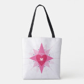 ラブハートイラストレーションハートラブグレートトート トートバッグ (裏面)