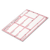 ラブハートウィークリープランナー ノートパッド (アングル)