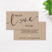 ラブハートエレガント 手作りの愛を込めて クラフトギフタグ (デスク)