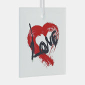 ラブハートオーナメント ガラスオーナメント (正面右)