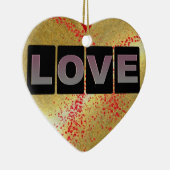 ラブハートオーナメント セラミックオーナメント (右)