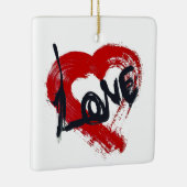 ラブハートオーナメント セラミックオーナメント (右)