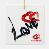 ラブハートオーナメント セラミックオーナメント (裏面)