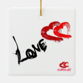 ラブハートオーナメント セラミックオーナメント (裏面)