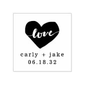 ラブハートカスタムウェディングスタンプ ラバースタンプ (インプリント)