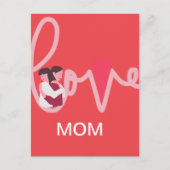 ラブハートカスタムマパーソナライズされたーのバレンタインデー ポストカード (正面)