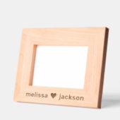 ラブハートカップル名 レーザー彫刻フレーム (左)