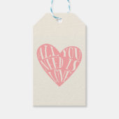 ラブハートキッズバレンティンズデイ教室カード ギフトタグ (正面)