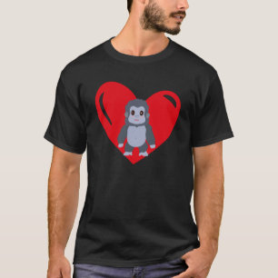 ラブハートグラフィックバレンタインデゴリラボーイズ Tシャツ