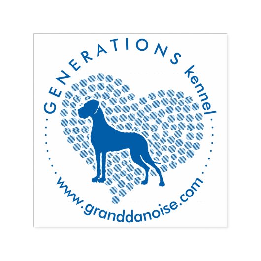 ラブハートグレート・ダン・スタンプ セルフインキングスタンプ (デザイン)