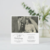 ラブハートコンフェッティ ウェディングフォト 75周年記念 招待状 (スタンド正面)