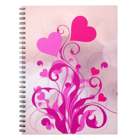 ラブハートシェイプTree-25053 ノートブック (正面)