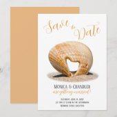 ラブハートシェル・ウェディング・セーブ・ザ・デート セーブザデート (正面/裏面)