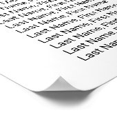 ラブハートシーティングチャート ポスター (角)