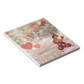 ラブハートスウィーテアートヴァレンタインチェルブ ノートパッド (アングル)