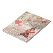 ラブハートスウィーテアートヴァレンタインチェルブ ノートパッド (回転)