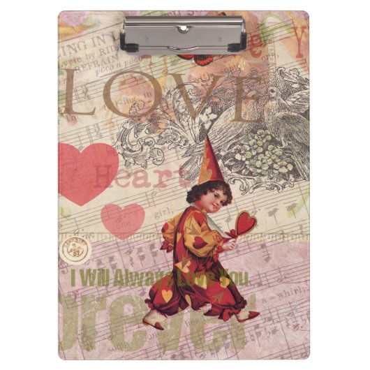 ラブハートスウィートバレンタインケルブ クリップボード (正面)