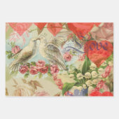 ラブハートスウィートバレンタインケルブ ラッピングペーパーシート (正面2)