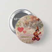 ラブハートスウィートバレンタインケルブ 缶バッジ (正面&裏面)