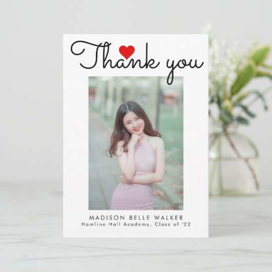 ラブハートスクリプトクラス2023卒業写真 サンキューカード (スタンド正面)