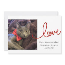 ラブハートスクリプト |写真モダン赤と白