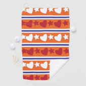 ラブハートスターストライプズ ゴルフタオル (インサイチュ)