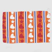 ラブハートスターストライプズ ゴルフタオル (横)