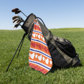 ラブハートスターストライプズ ゴルフタオル (グリーン)