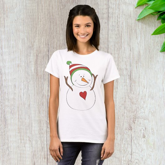 ラブハートスノーマン Tシャツ