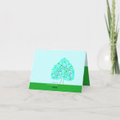 ラブハートスリーグリーンブルーバレンタインカード シーズンカード (裏面)