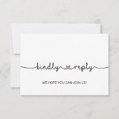 ラブハートソングリクエストRSVPカード 出欠カード (正面)