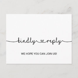 ラブハートソングリクエストRSVPポストカード インビテーションポストカード