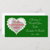 ラブハートダイヤモンドエメラルドアニバーサリー 案内状 (正面/裏面)